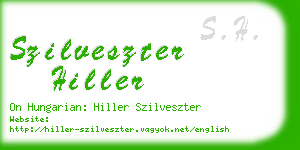 szilveszter hiller business card